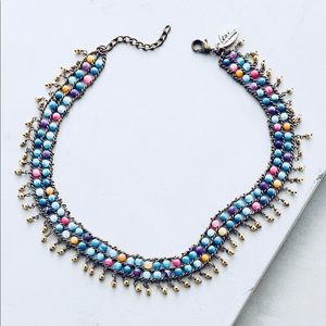 NWT Anthropologie Beaded Choker Necklace